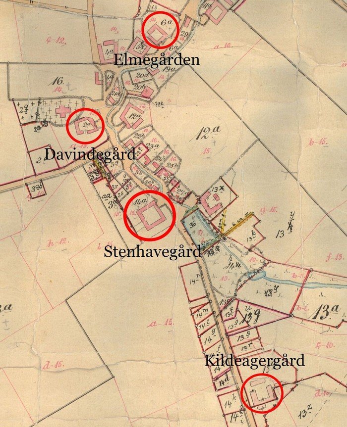 Syv gårdbrande - kort